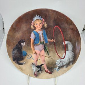 1983 Reco "Maggie the Animal Trainer" Collector's Plate by John McClelland